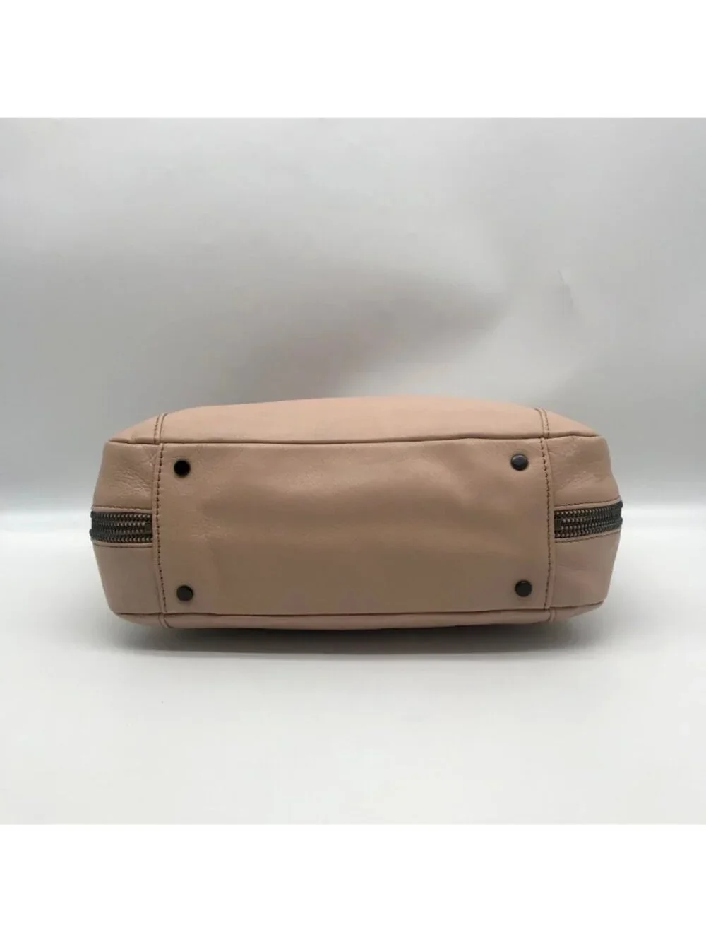 Rebecca Minkoff Blush Beige Leather Expandable Double Chain Shoulder Bag